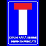 Semn pentru drum fara iesire drum infundat